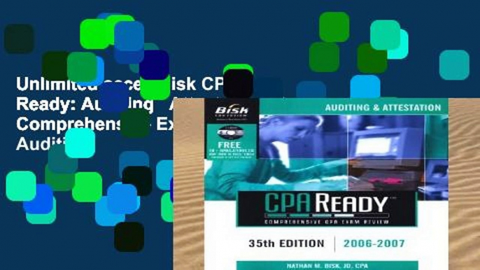 Unlimited acces Bisk CPA Ready: Auditing   Attestation (Cpa Comprehensive Exam Review. Auditing