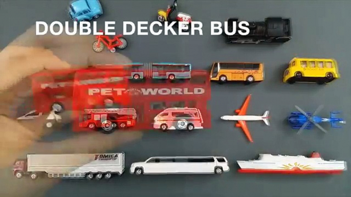 Learning Street Vehicles Names and Sounds for kids with tomica new Cars and Trucks