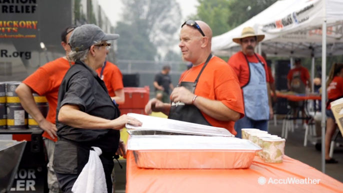 Chefs come together to feed wildfire evacuees