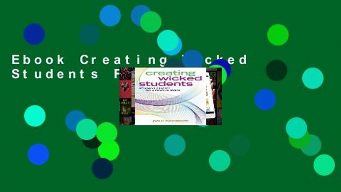 Ebook Creating Wicked Students Full