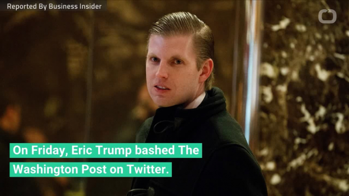 Eric Trump Bashes Washington Post Jeff Bezos For Trump Saudi Report