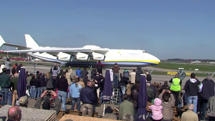 Antonov 225 Der komplette Start in Hamburg in HD