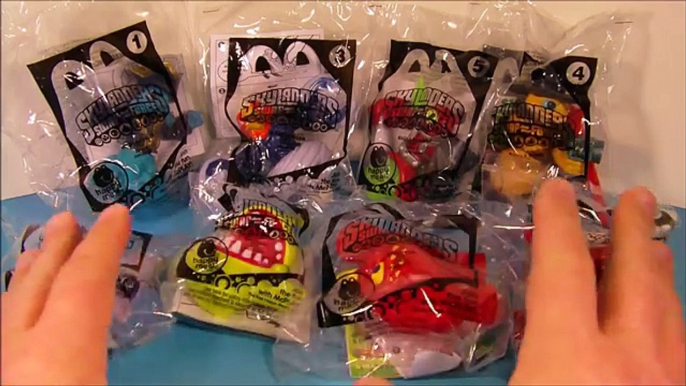 new SKYLANDERS SWAP FORCE SET OF 8 McDONALDS HAPPY MEAL KIDS TOYS VIDEO REVIEW