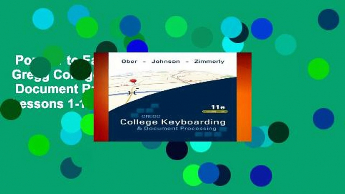 Popular to Favorit  Gregg College Keyboarding   Document Processing (GDP); Lessons 1-120, main