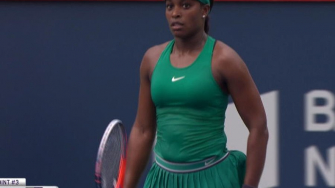 WTA Montreal: Stephens bt Abanda (6-0 6-2)