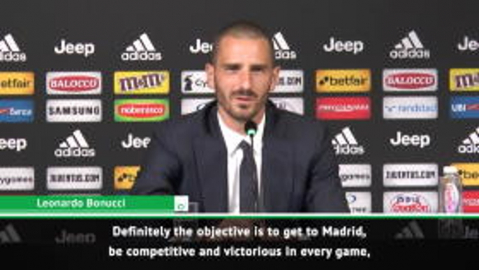 Juve must aim for Champions League glory - Bonucci