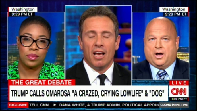 Chris Cuomo's Panel discussing Donald Trump calls Omarosa "A CRAZED, CRYING LOWLIFE" & "DOG". #DonaldTrump #Omarosa #TrumpVsOmarosa #Trump #CNN #News #FoxNews #