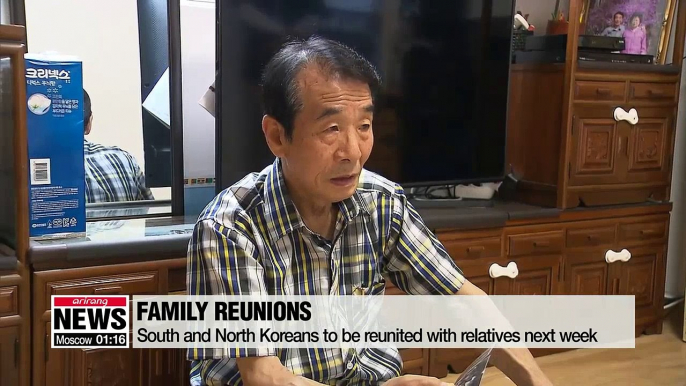 S. Koreans prepare to meet N. Korean relatives at reunions next week