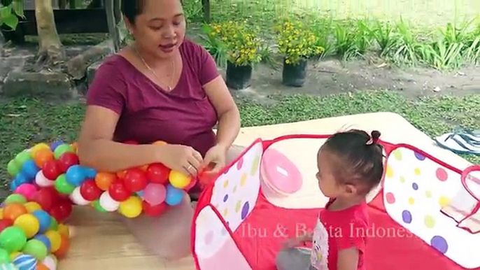 Mainan Anak Balita Kolam Basket Mandi Bola baby learning colors balls