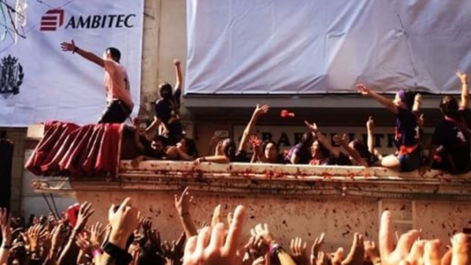 Bunol Tomato Festival Participants Hosed Down