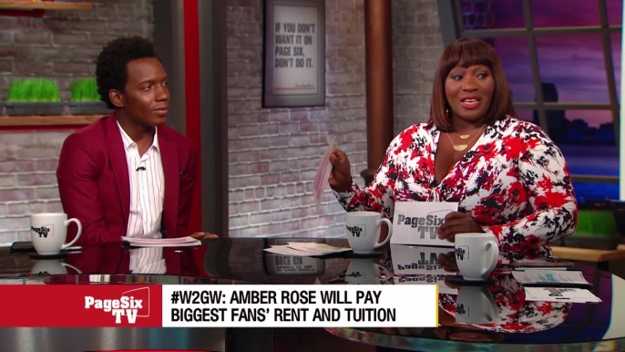 It's #WayToGoWednesday and we're giving praise to the good deeds of @DaRealAmberRose! Plus, a special shout out to elementary school teacher Ms. Mikaela at @DooleyDragons, as requested by #PageSixTV viewer @monylove77! #W2GW