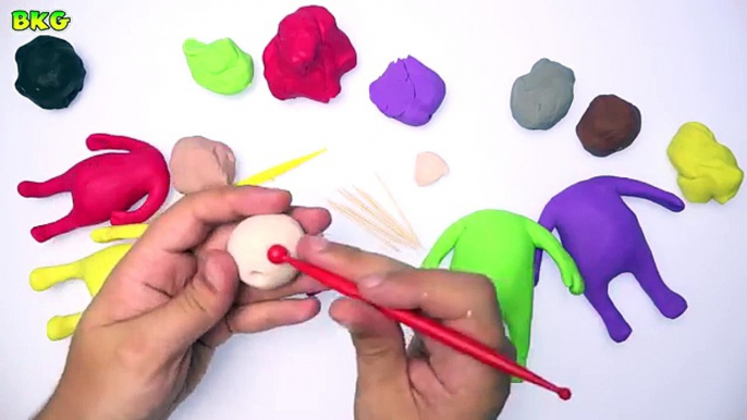 Play Doh Teletubbies | How To Make Teletubbies Tinky Winky Dipsy Laa Laa Po With Play Doh