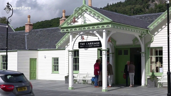 Camilla, Duchess of Cornwall, attends reopening of historic Royal rail station