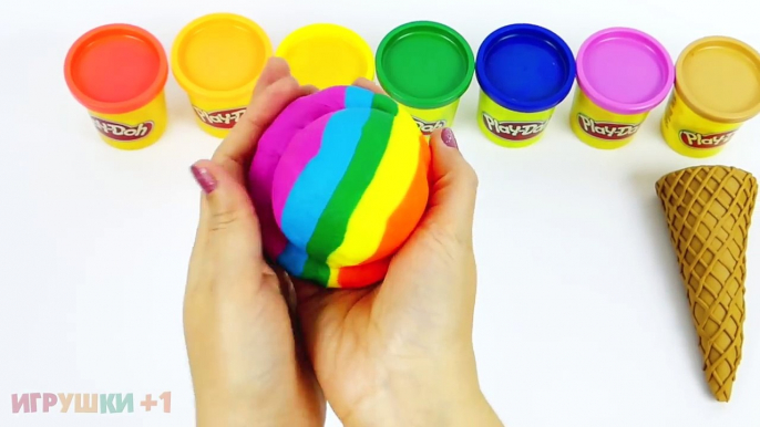 Пластилин Play Doh: Лепим Мороженое. Поделки из пластилина Плей До для детей. Play Doh I