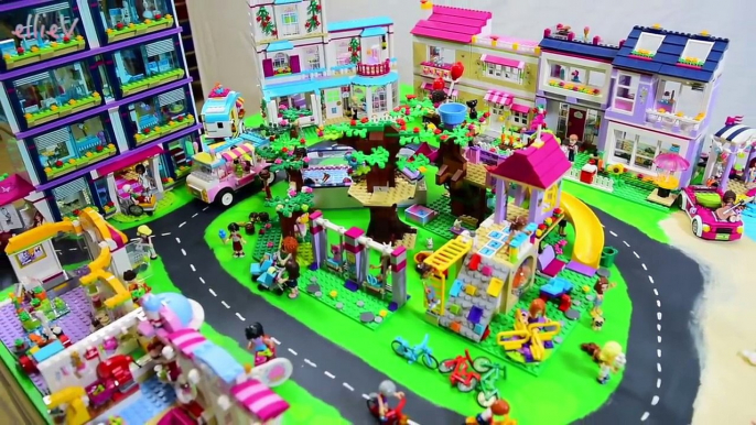 Lego Heartlake City Walkthrough Tour Homemade Custom for Minidolls & Friends DIY Tabletop