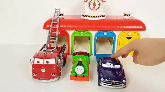 Thomas and Friends Toys Learn Colors Tayo the Little Bus Garage Fun Educational Video for