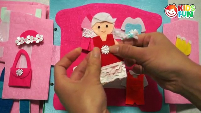 Learn Colors with Frozen Elsa and QUIET BOOK | Learn Colors, Teach Colours | Learning For