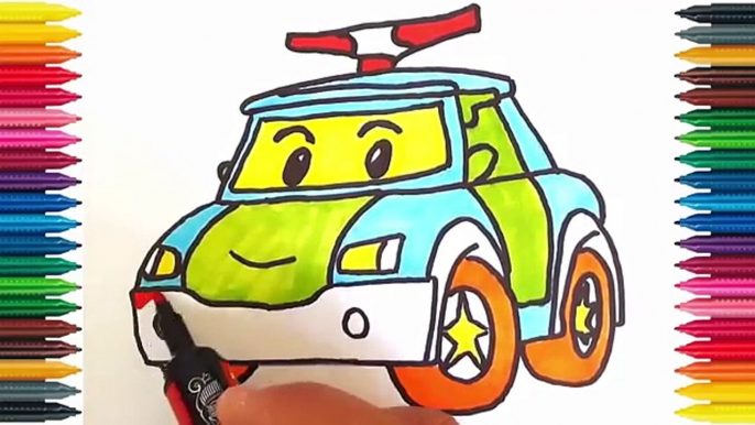 Drawing Car How to Draw Police Car Colors Picture Coloring Book Police Car Robocar Poli