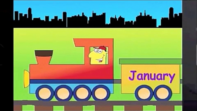 Learn Months Of The Year Song Train learning 12 months chant for kids