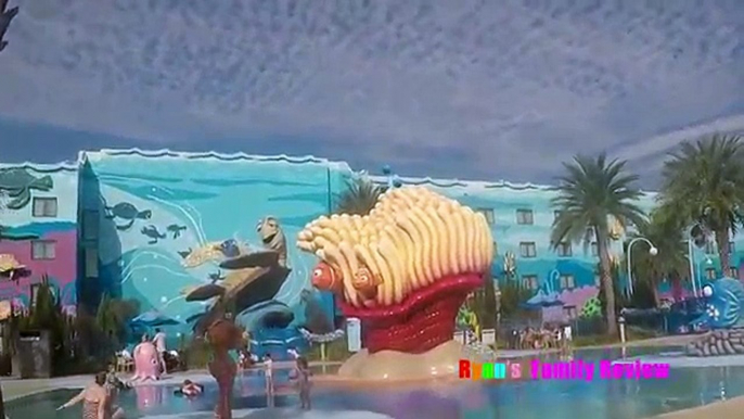 Kid Playtime at the Pool! Family Fun Vacation Disneys Art of Animation Resort Splash Pad