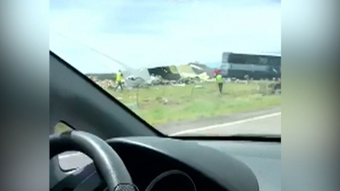 Multiple Casualties In Bus-Truck Crash In New Mexico