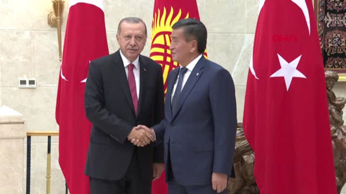 Cumhurbaşkanı Erdoğan, Kırgızistan Cumhurbaşkanı Ceenbekov ile Görüştü