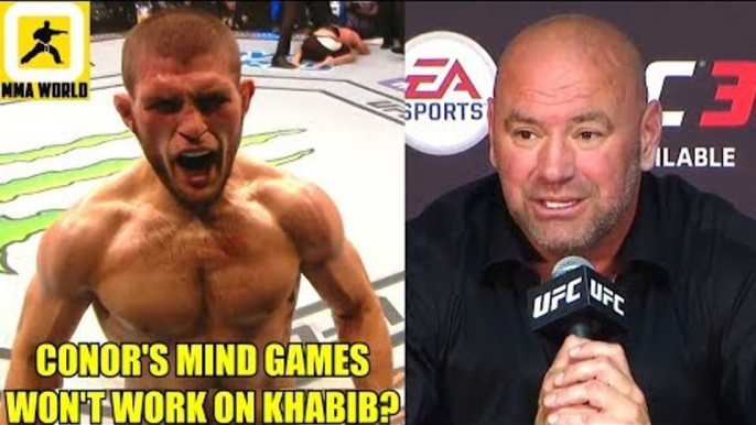Conor McGregor just can't intimidate a guy like Khabib Nurmagomedov?,Dana White on Conor,Gaethje