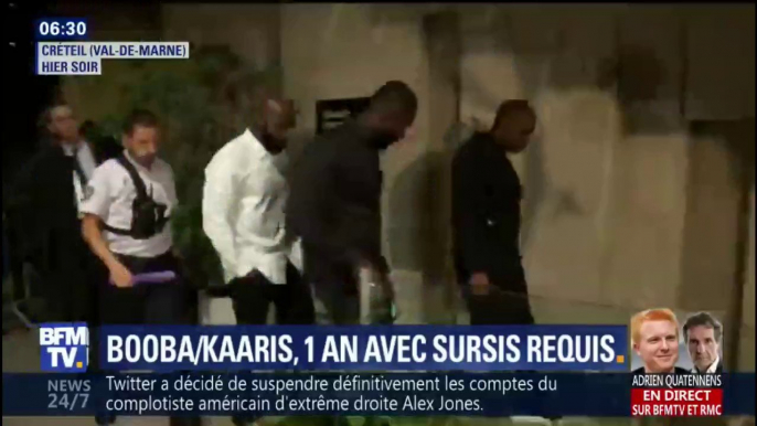 1 an de prison avec sursis requis à l'encontre de Booba et Kaaris