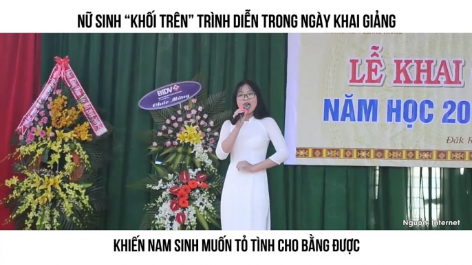 NỮ SINH “KHỐI TRÊN” TRÌNH DIỄN TRONG NGÀY KHAI GIẢNG KHIẾN NAM SINH MUỐN TỎ TÌNH CHO BẰNG ĐƯỢC