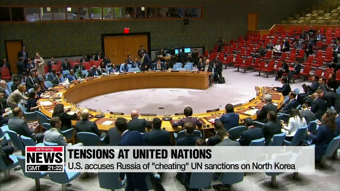 U.S. accuses Russia of "cheating" UN sanctions on North Korea