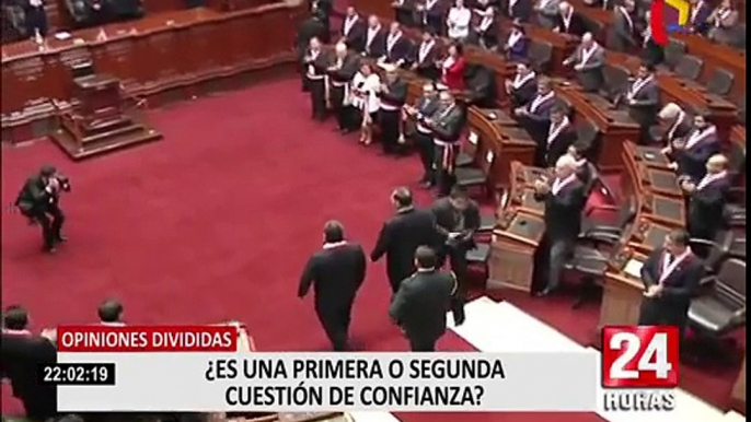 Opiniones divididas en el Congreso: ¿es una primera o segunda cuestión de confianza?