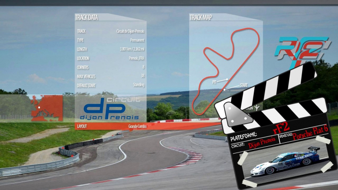 Tour de piste à Dijon Prenois en Porsche Flat 6 sur Rfactor 2