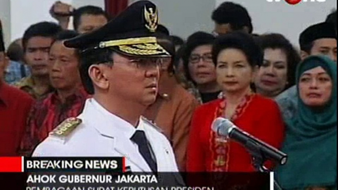 Ahok Resmi Dilantik Jadi Gubernur DKI