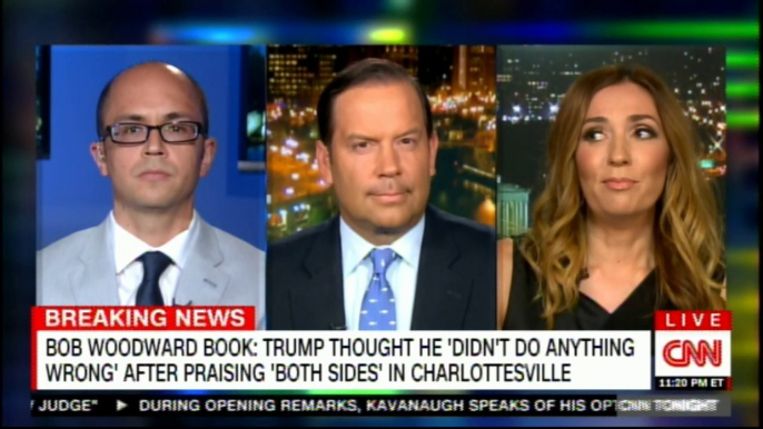 Panel discussing on Bob Woodward Book: Donald Trump thought he 'Didn't do anything wrong' after praising 'Both Sides' in Charlottesville. #Charlottesville #Breaking #CNN #News @amandacarpenter