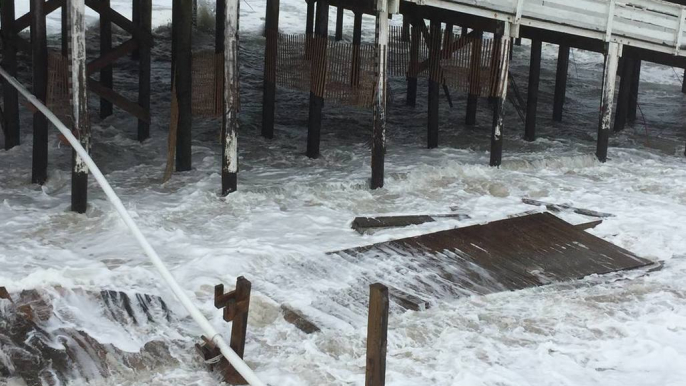 Hurricane Florence Batters North Carolina Pier