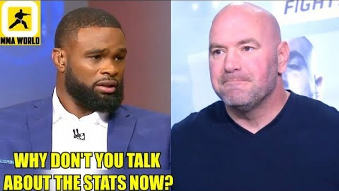 Tyron Woodley takes a Jab at Dana White after he out landed Till 74-1,Nicco-Shevchenko's scared