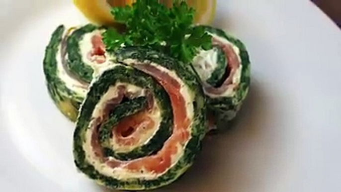 Egal, ob als Snack, als Mittag- oder als Abendessen: Die Spinat-Lachs-Rolle von Redstyle Cooking ZUM REZEPT