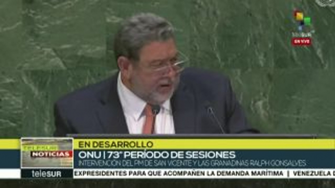 teleSUR Noticias: ONU: Interviene PM de San Vicente y las Granadinas