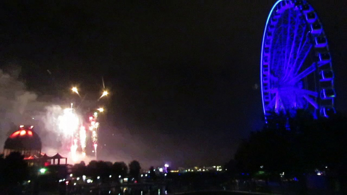 Feu d'artifice de la fête nationale du CANADA à Montreal 1er Juillet 2018