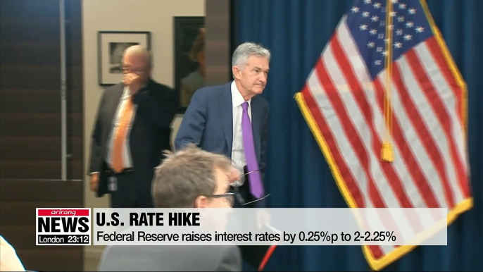 U.S. Federal Reserve raises interest rates by 0.25%p, forecasts optimistic outlook for U.S. economy