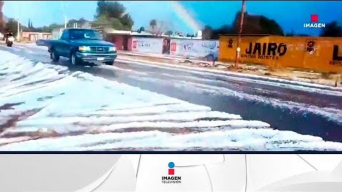 Cae granizo en Aguascalientes y causa destrozos | Noticias con Francisco Zea