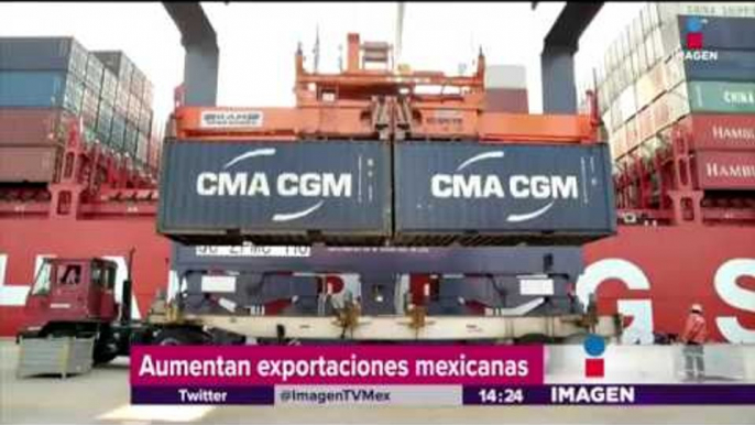 Aumentan exportaciones mexicanas | Noticias con Yuriria Sierra