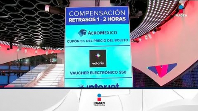 Así te recompensarán las aerolíneas sus retrasos | Noticias con Yuriria Sierra