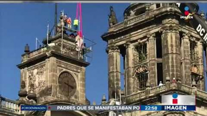 Retiran esculturas dañadas en la Catedral Metropolitana | Noticias con Ciro Gómez Leyva