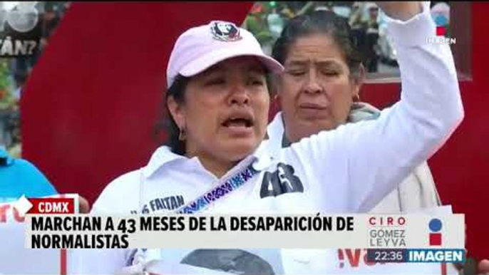 Hoy se cumplieron 43 meses y los 43 de Ayotzinapa no aparecen | Noticias con Ciro Gómez Leyva