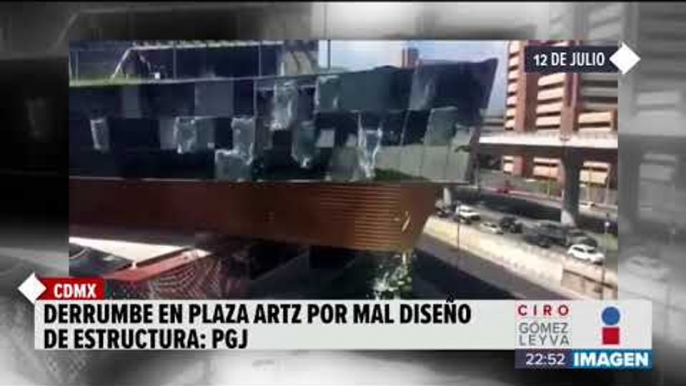 El derrumbe en Plaza Artz Pedregal fue provocado por mal diseño | Noticias con Ciro  El derrumbe