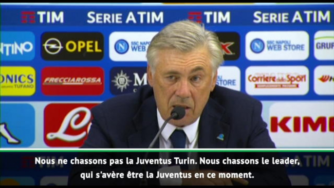 8e j. - Ancelotti : "Nous chassons le leader, pas la Juventus"