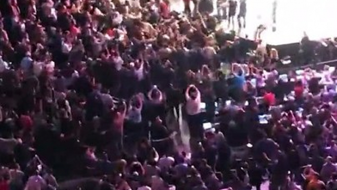 Bird’s eye view of Conor McGregor being sucker-punched during UFC brawl