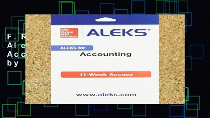 F.R.E.E [D.O.W.N.L.O.A.D] Aleks Access Card for Accounting - 11 Weeks by ALEKS Corporation