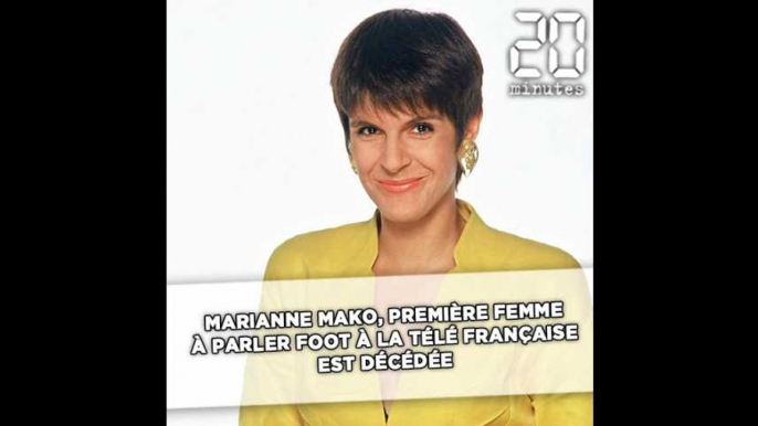 Marianne Mako, première femme à parler foot à la télé française, est décédée à 54 ans